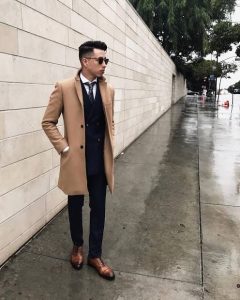 Men's Long Overcoat